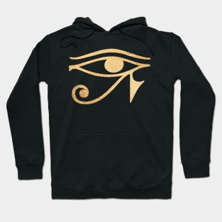 Eye of Horus, Faux Gold Hoodie